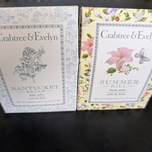 Crabtree & Evelyn Nantucket Briar and Summer Hill Bath Salts